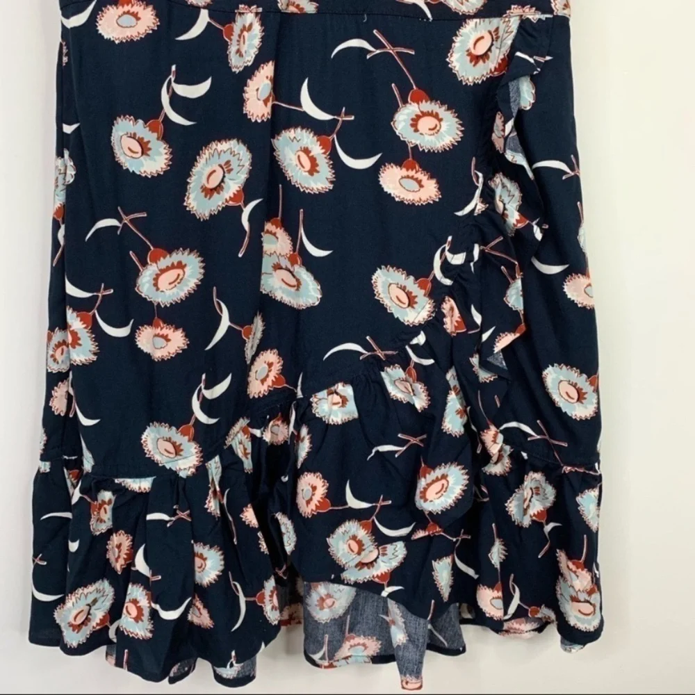 J Crew EUC ruffled faux wrap dress
